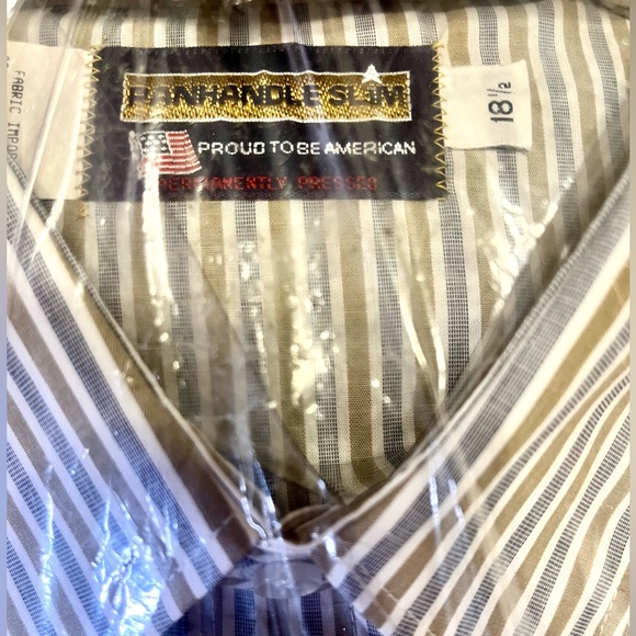 PanHandled Slim | 3 SHIRT BUNDLE: Pearl Snap Extra Long Hem Tail Size 18.5 - Picture 4 of 15